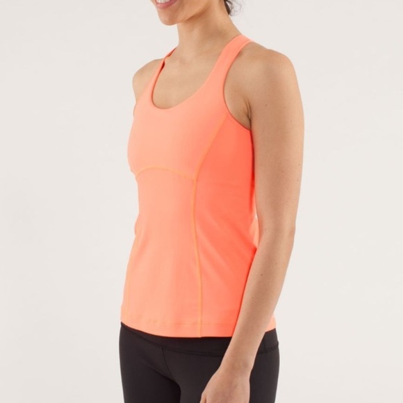 Lululemon Run Pace Pink back mash Size 6 Tank - Picture 2 of 13